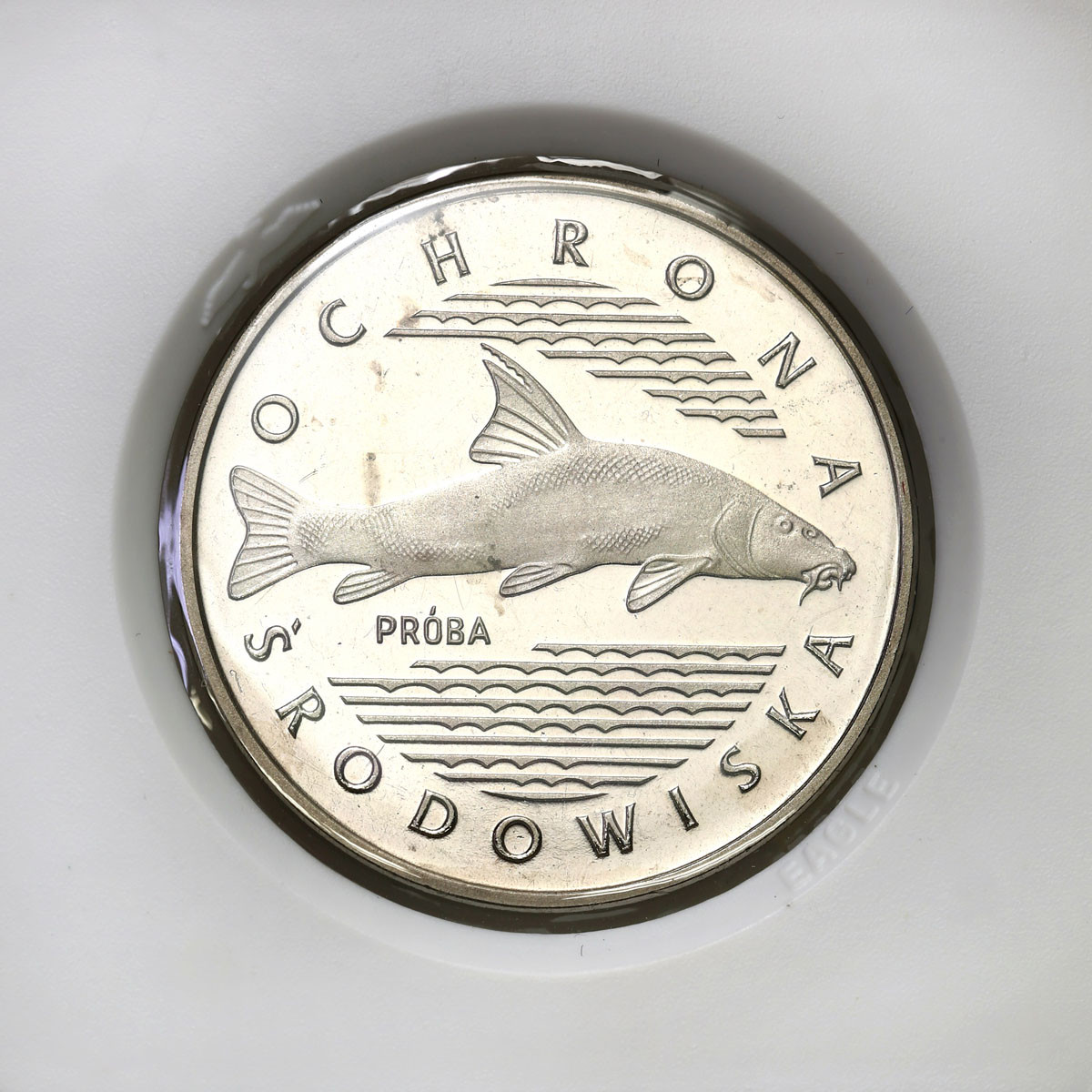 PRL. PRÓBA Nikiel 100 złotych 1977 – Ryba